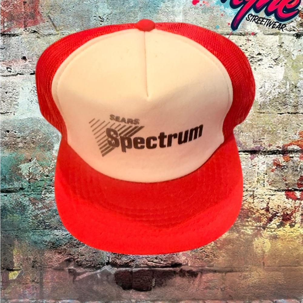 Vintage  Sears Spectrum Red and White Cap